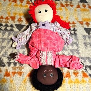 VINTAGE Handmade Topsy Turvy Rag Doll